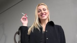 Public Agent Stairwell Orgasms for Russian Blonde