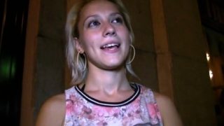 Public Agent Sexy young blonde takes his cum in her mouth