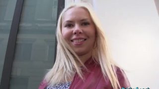 Public Agent Blonde Russian loves strangers big cock