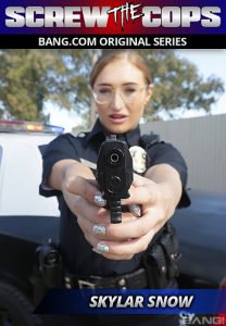 Screw The Cops Skylar Snow Captures A Criminal And Squirts All Over Her Police Cruiser